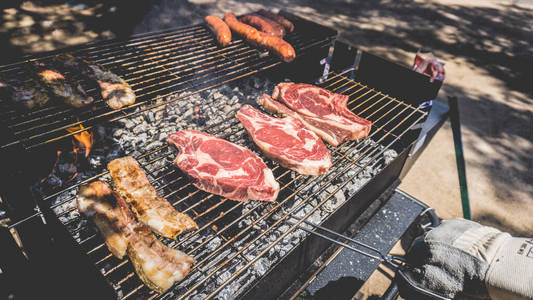 饮酒 夏天 女人 午餐 自然 烤架 乐趣 在一起 木炭 男人