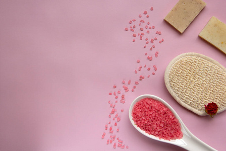 水疗中心 添加剂 粉红色 勺子 照顾 肥皂 布局 墙纸 自然