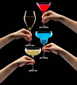 装饰着鸡尾酒图片