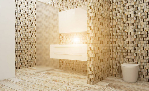 浴室 反射 瓦片 搅拌机 房子 阳光 镜子 马赛克