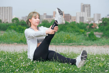 女孩 训练 瑜伽 健康 健身 运动型 自然 运动 饮食 慢跑者