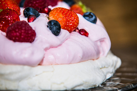 配方 杯子 蛋糕 覆盆子 水果 巴甫洛娃 蓝莓 奶油 甜点