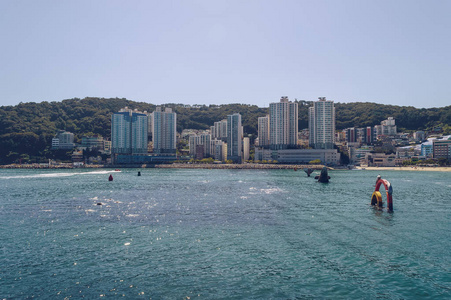 天空 城市景观 天际线 韩国人 海湾 城市 闪耀 放松 目的地