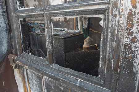 灭火器 意外 紧急情况 调查 建筑 破坏 地狱 燃烧 窗口