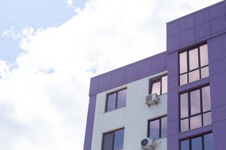 新的 公司 办公室 技术 外部 窗口 建筑学 玻璃杯 紫色