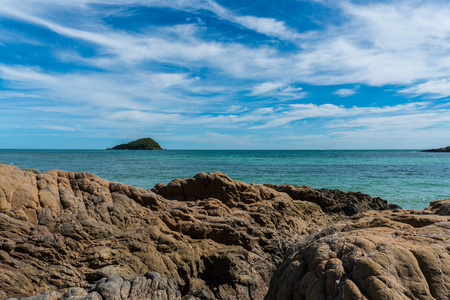 海岸 阳光 波动 自然 前景 地平线 傍晚 海湾 岩石 海滩