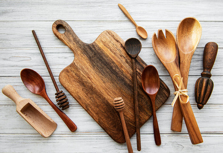 烹饪 炊具 桌子 工具 配件 用具 烹调 准备 餐具 木材
