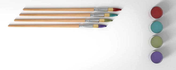 颜色 艺术家 泼洒 学校 艺术 油漆 绘画 画笔 工具 创造力
