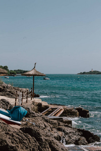 海湾 绿松石 自然 旅行 美丽的 目的地 泻湖 假日 假期