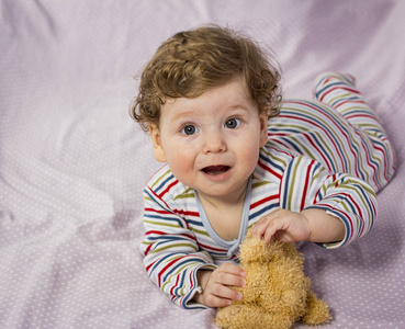 小孩 可爱的 新生儿 泰迪 肖像 蹒跚学步的孩子 男孩 玩具