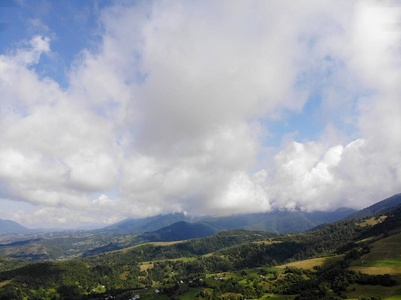 天空 旅游业 自然 山谷 小山 全景图 乡村 夏天 风景