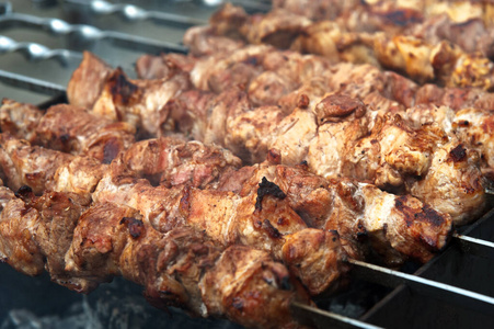 烤的 野餐 烹饪 夏天 热的 烧烤 食物 烤架 复制空间