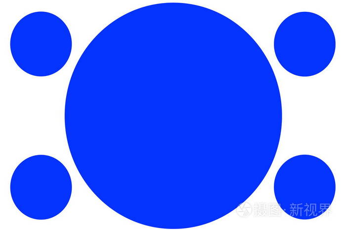 圆形彩旗-深蓝色圆圈.可用于插图目的,背景,网站,企业,演示,产品促销