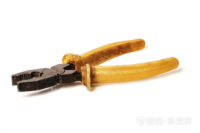 白底黄柄老钳子