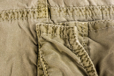 衣物水洗棉织物纹理带接缝图片