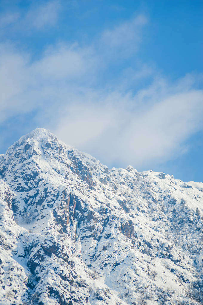 喀什米扎巴湾雪山全景