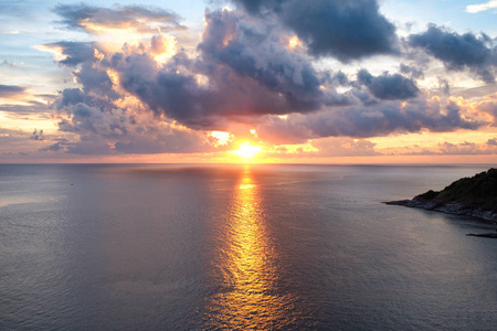 海上日落美景图片