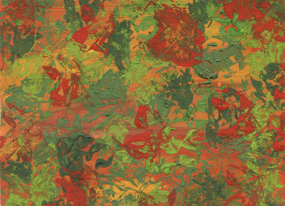 飞溅水彩背景.格伦格风格手工制作红绿相间的画笔.纸张纹理照片