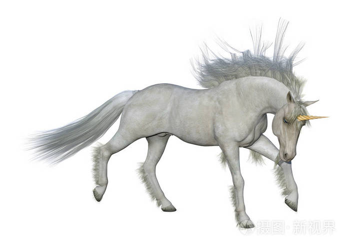三维渲染童话白麒麟