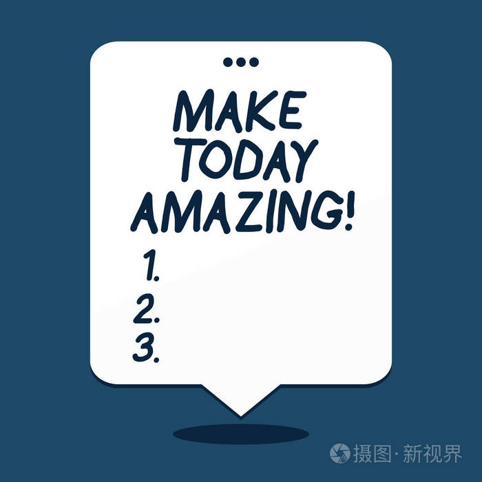 文字标志显示 使今天惊人 概念照片创作时刻特别乐观 照片 正版商用图片2hvi 摄图新视界