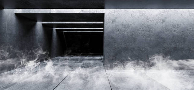 车库垃圾烟雾蒸汽垃圾混凝土现代空置车库地下室照片