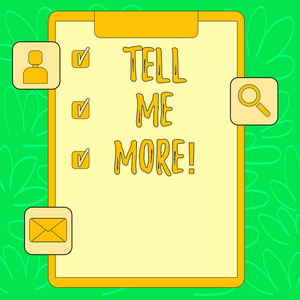 概念手稿展示告诉我更多.