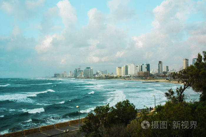 特拉维夫风暴海景