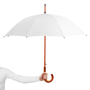 撑开的伞白色背景的白色撑开伞.白底撑伞女子照片
