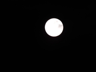 满月夜景夜空图片