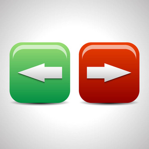 左右箭头图标按钮.矢量.照片