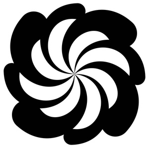 旋转,弯曲辐射照片