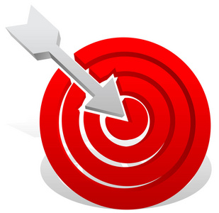 靶心箭头红色目标中的箭头.精准,靶心,精准,进球,成功照片