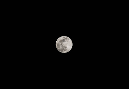 黑天的超级月亮图片