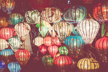 会安灯笼图片