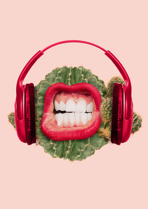 刺耳的声音.现代设计.当代艺术拼贴.照片