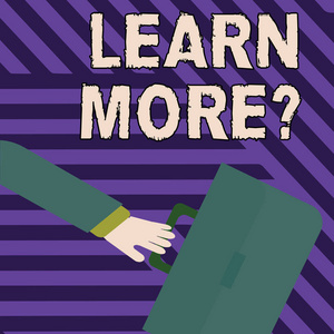 显示"了解更多信息"问题的文本标志.