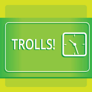 概念图片在线麻烦制造者张贴挑衅性的煽动性信息现代设计的透明方形