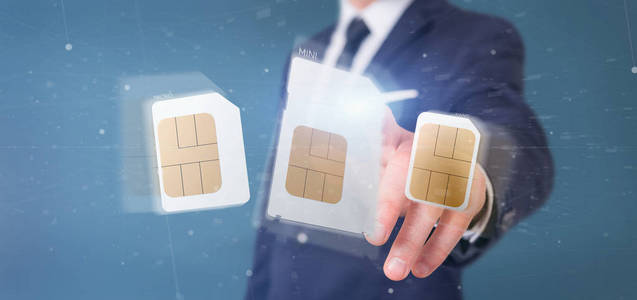 手持电话卡图片