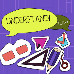 或某人意图的能力两个空白的彩色演讲气球和不同标签贴纸风格的图标