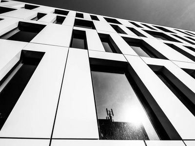 黑白线性现代建筑细部图片