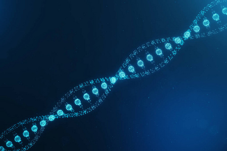 概念数字编码人类基因组.基因修饰的dna分子.