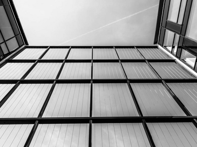 黑白线性现代建筑细部图片
