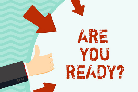 这个概念的意思是告诉某人在准备好的时候开始做一些事情,手上竖起大