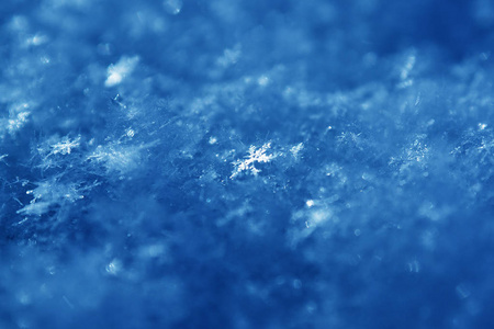雪细节抽象背景纹理抽象的蓝雪背景.照片