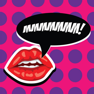 流行艺术复古风格的卡通漫画插图.照片