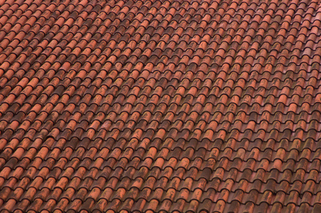 红瓦片图片