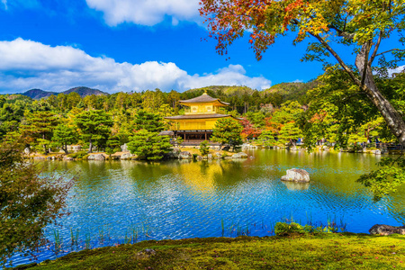 日本京都美丽的金阁寺金阁寺图片