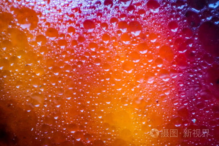 colorful light and shadow red orange yellow of oil blur surface 