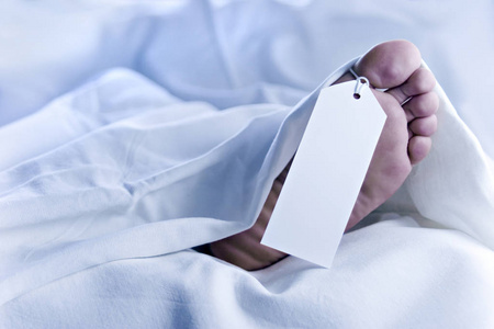 死亡的身体脚标签图片