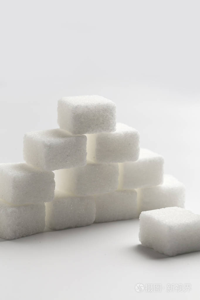 立方体 堆栈 甜的 饮食 饮料 加糖 食物 特写镜头 蔗糖